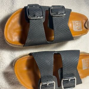 Kids Black Sandals